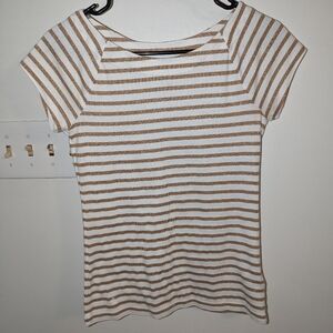 Ralph Lauren Striped Sparkly Top/Tee
